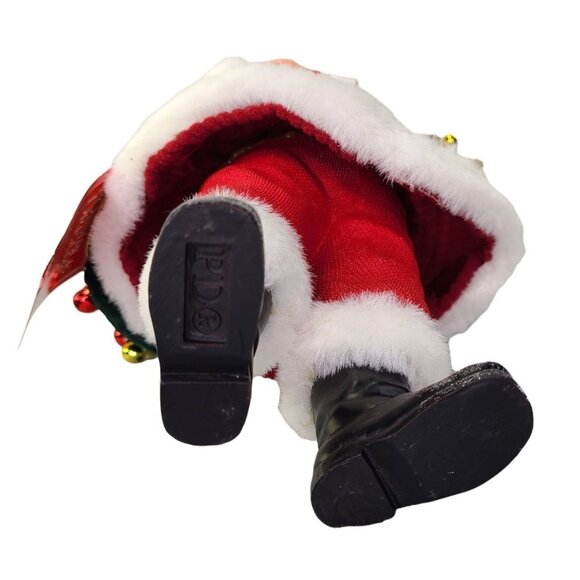 Dept 56 Possible Dreams Santa Claus Reindeer Ride Fabric Clothtique Holiday Xmas - Picture 10 of 10